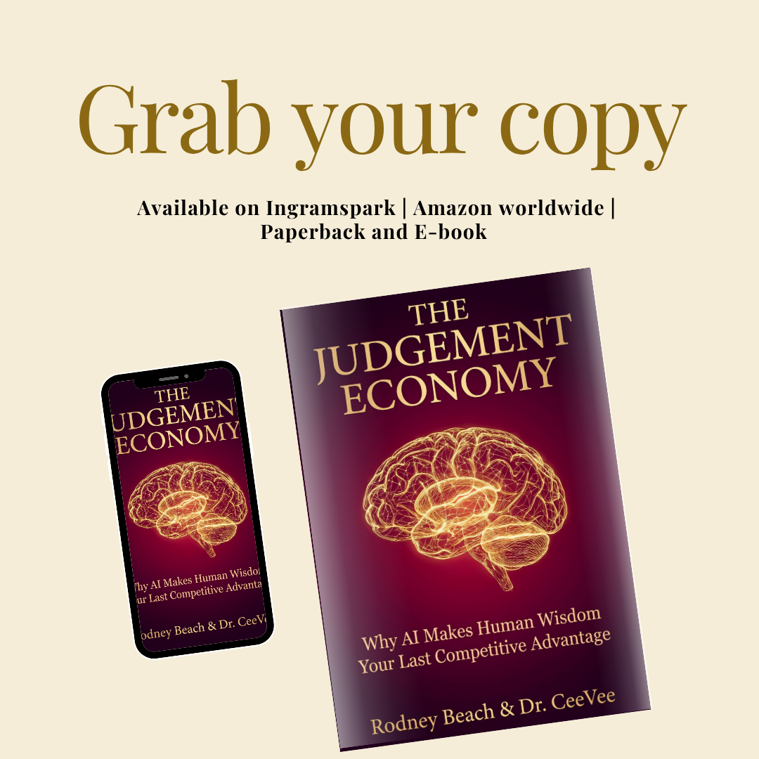 The Judgement Economy book cover by Rodney Beach and Dr. CeeVee